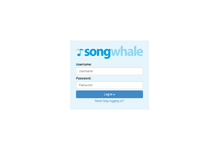 Tablet Screenshot of my.songwhale.com